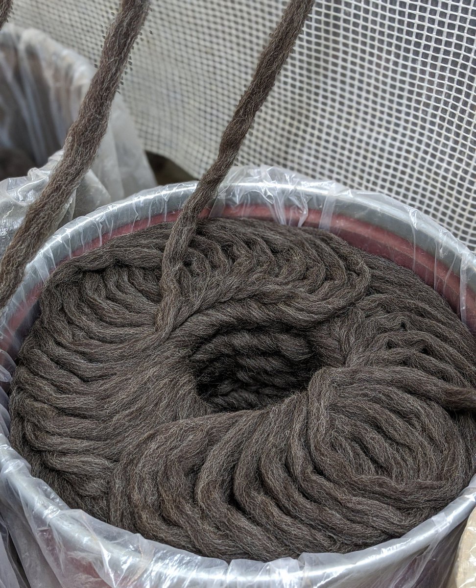 NatFibreCo's tweet photo. Mali Studios fibre is currently having the twist put into their yarn from the combed sliver..
🐑🐑🐑⁠
@mali_studios @malistudiosltd #malistudios #thenaturalfibrecompany #gilled #combed #fibre #yarn #madeincornwall #spinning #worsted #process https://t.co/FYQ3N0X02n