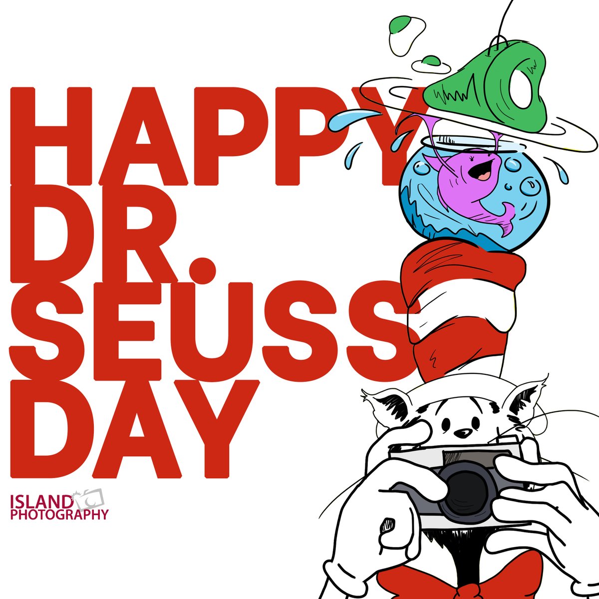 Island_Photo's tweet photo. From the cat in the hat to green eggs and ham...
...it's Dr. Seuss day, let's make memories with our cam!
#drsuess #drsuessparty #drsuessexpereince #drsuessquotes #islandphotony https://t.co/0QtHuAQBJ8