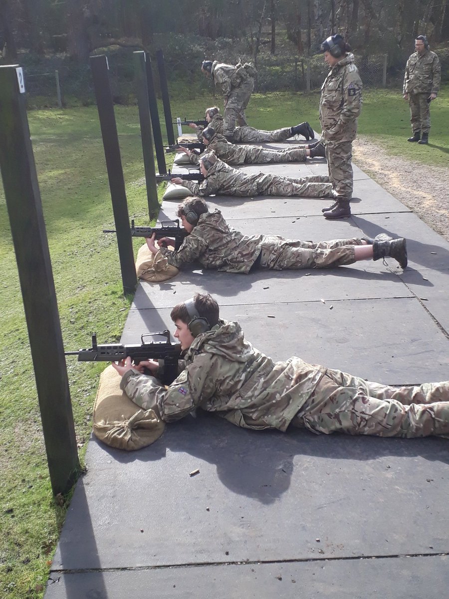 CCF Field Weekend.  On the rifle range. @TeddiesOxford