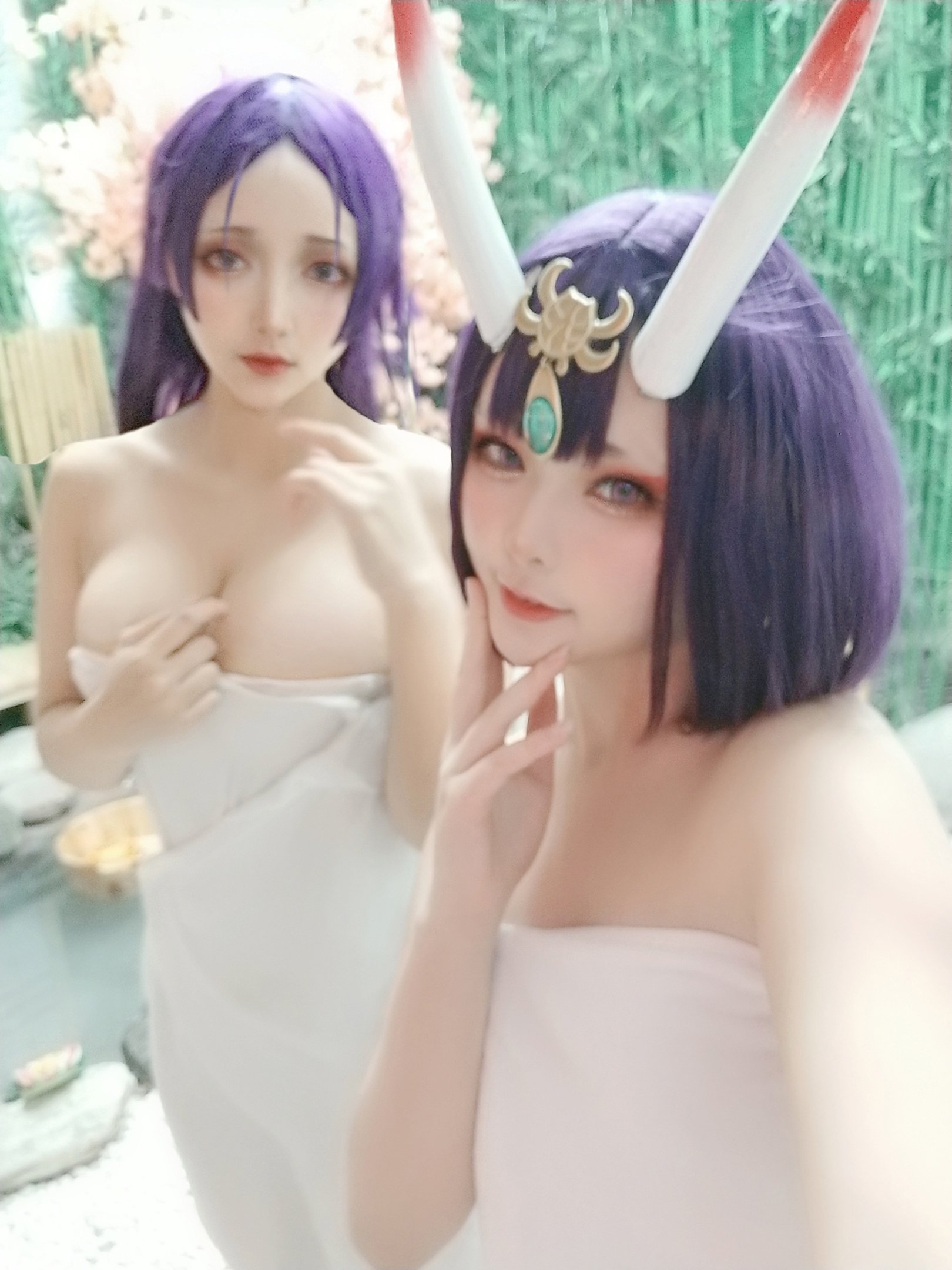 画像,#FGO #FateGrandOrder 源賴光&酒吞童子 新刊撮影中💪🏻💪🏻💪🏻With @Lilium725 (*๓´╰╯`๓)♡ https://…