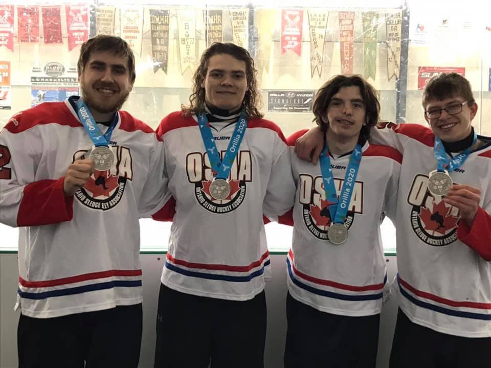 Congratulations to Tom, Chance, Josh, and James for your silver medal this weekend in Orillia! Thanks for representing the Blizzard so well! #Ldnont #sledgehockey #londonblizzard #paraicehockey #oshasledge <a href="/OSHASledge/">Ontario Sledge</a> <a href="/OSHA_Sledge/">OSHASledge</a>