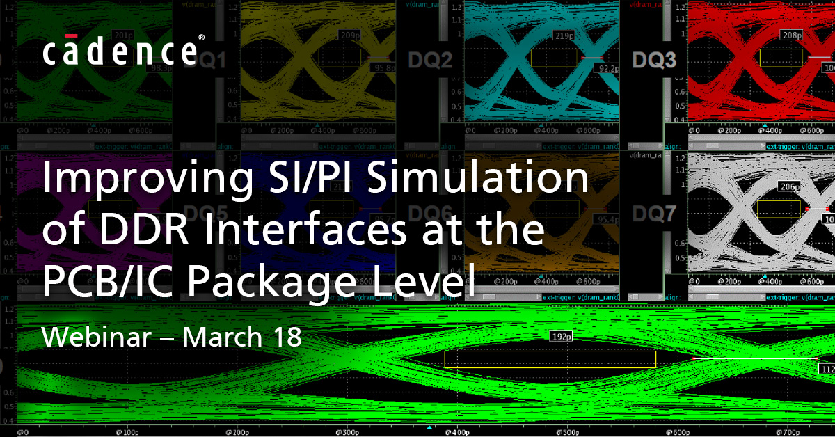 Join Srdjan Djordjevic, Sigrity expert at #Cadence, for this free one-hour training #webinar. 

Learn how to minimize DDR supply &amp; DC drop at the PCB/package level, obtain the required DDR supply impedance profile over frequency &amp; more! 

Register now ➡️ bit.ly/32cFCRR