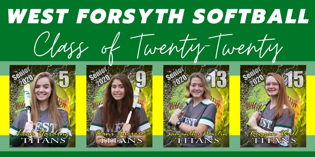 It’s their last first game!  Meet our senior class!
#seniorszn #classof2020 #wfsoftball #gotitans
<a href="/BoosterWest/">West Forsyth Booster</a> <a href="/WFTitanAthletic/">WF Athletics</a> <a href="/WFSportsMktg/">West Forsyth Sports Marketing</a>
