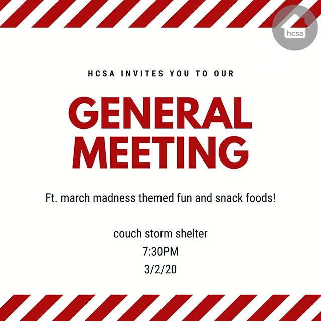 OUHCSA's tweet image. With March madness themed activities, free snacks, and opportunities to get involved on campus, why would you miss this meeting? See you tonight in the storm shelter!