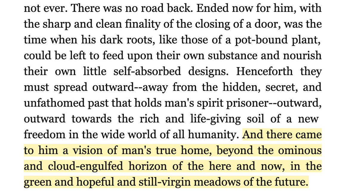 asteroid_saku's tweet photo. I can relate a lot to the novel "You Can't Go Home Again" by Thomas Wolfe. It's about growing up in the 1920s, 30s &amp; 40s, how that meant constantly shedding the memory of a world that no longer exists. https://t.co/8w9kmKfAnF