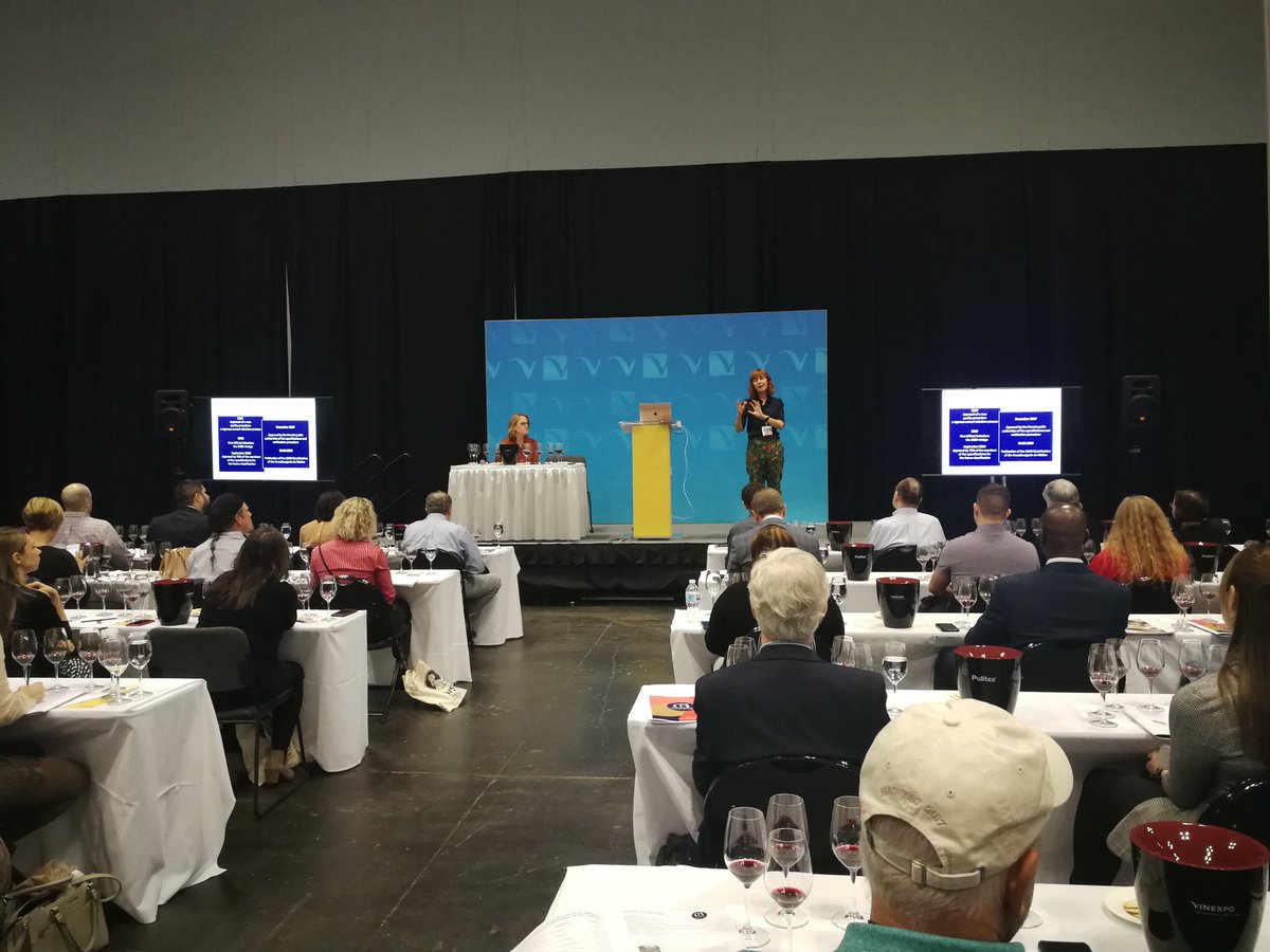 winevox's tweet photo. Vinexpo NYC @CrusBourgeois masterclass underway with Vice President Armelle Cruse and Mary Gorman MW. Full attendance to learn about the recently launched classification https://t.co/cjq6O1MER7