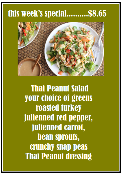 TossdSaladsSEA's tweet photo. This week's special- Thai Peanut Salad!

#Tossd #ThaiSalad https://t.co/Xw9kIMQJBD