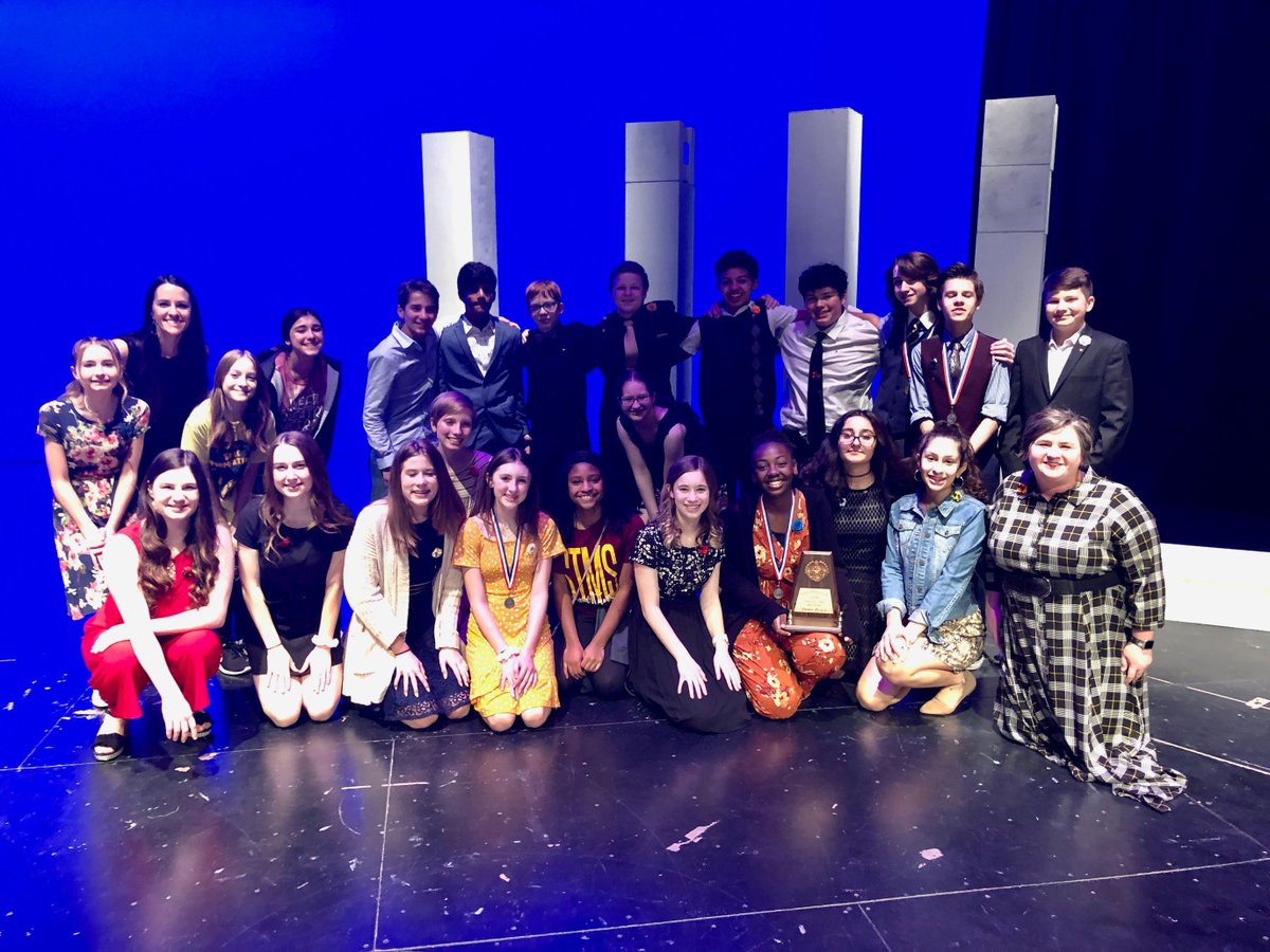 friscoisd's tweet photo. Congratulations to the middle school students across the District who were recognized at the UIL One Act Play and Theatrical Design contests in February! See the list of awards: https://t.co/c1grhT9uSH https://t.co/5Ht56J21cp
