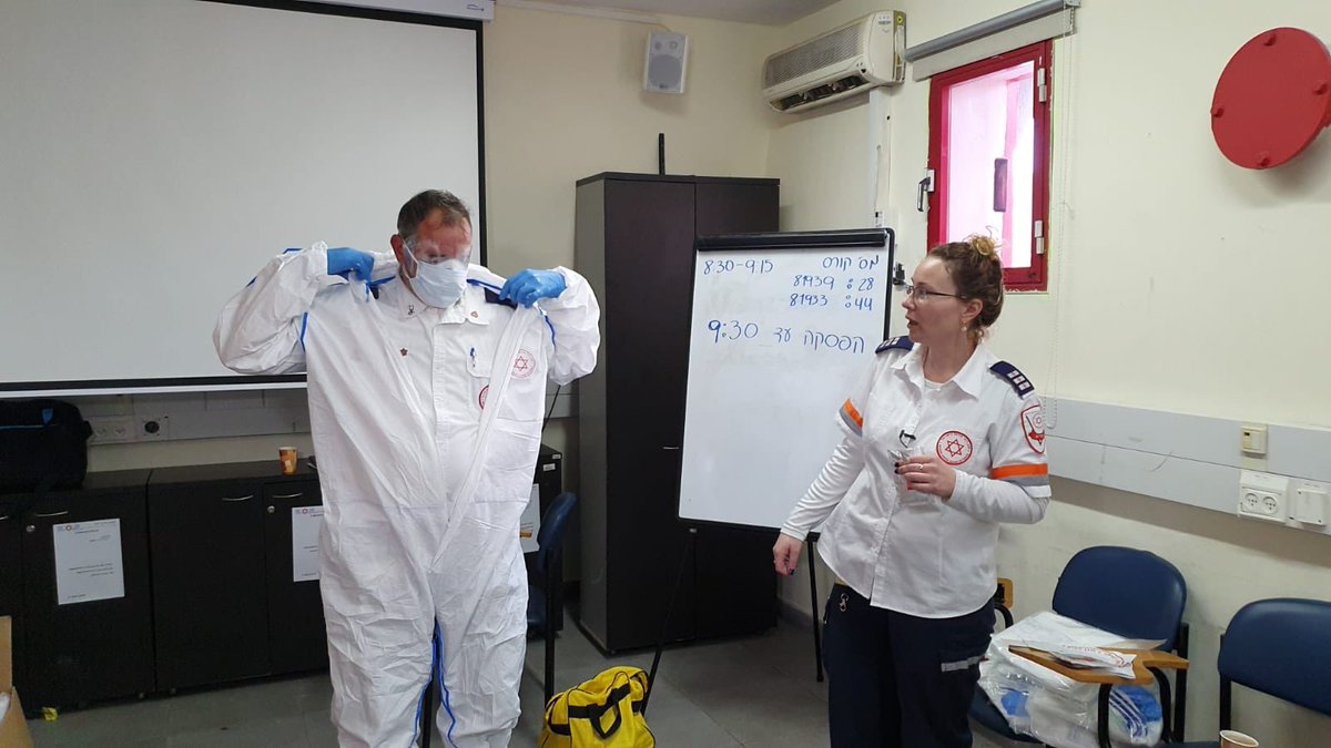 <a href="/Mdais/">Magen David Adom</a> a prélevé des échantillons de 942 personnes en quarantaine hier +de 200 médecins du MDA ont été formés pour des prélèvements sur patients Depuis l'ouverture de la hotline, les paramédics ont répondu à environ 12000 appels de citoyens israéliens concernant le coronavirus.