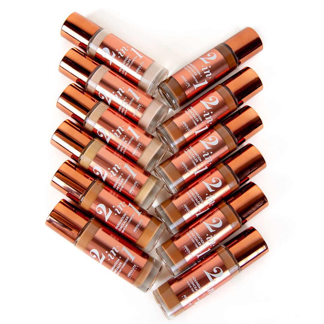 absnyproducts's tweet image. ⏰NEW PRODUCT ALERT⏰⁠ 2-in1 Foundation &amp;amp; Concealer by #AbsoluteNewYork has arrived. ⁠
⁠
The holy grail for long-wearing, demi-matte coverage that's buildable.

12 shades available now on our website for $9.99⁠

#AbsoluteBabe #VeganMakeup #VeganFoundation  #CrueltyFreeMakeup