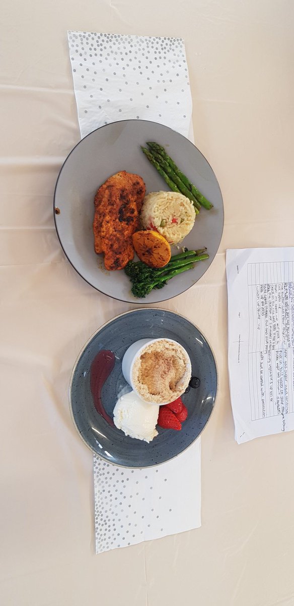 StreetlyHFC's tweet photo. We have had an excellent afternoon of cooking. All students produced some amazing dishes. Well done to Darcy and Tommie who are through to the finals at Walsall College to compete against another school. https://t.co/NEkiyYungb