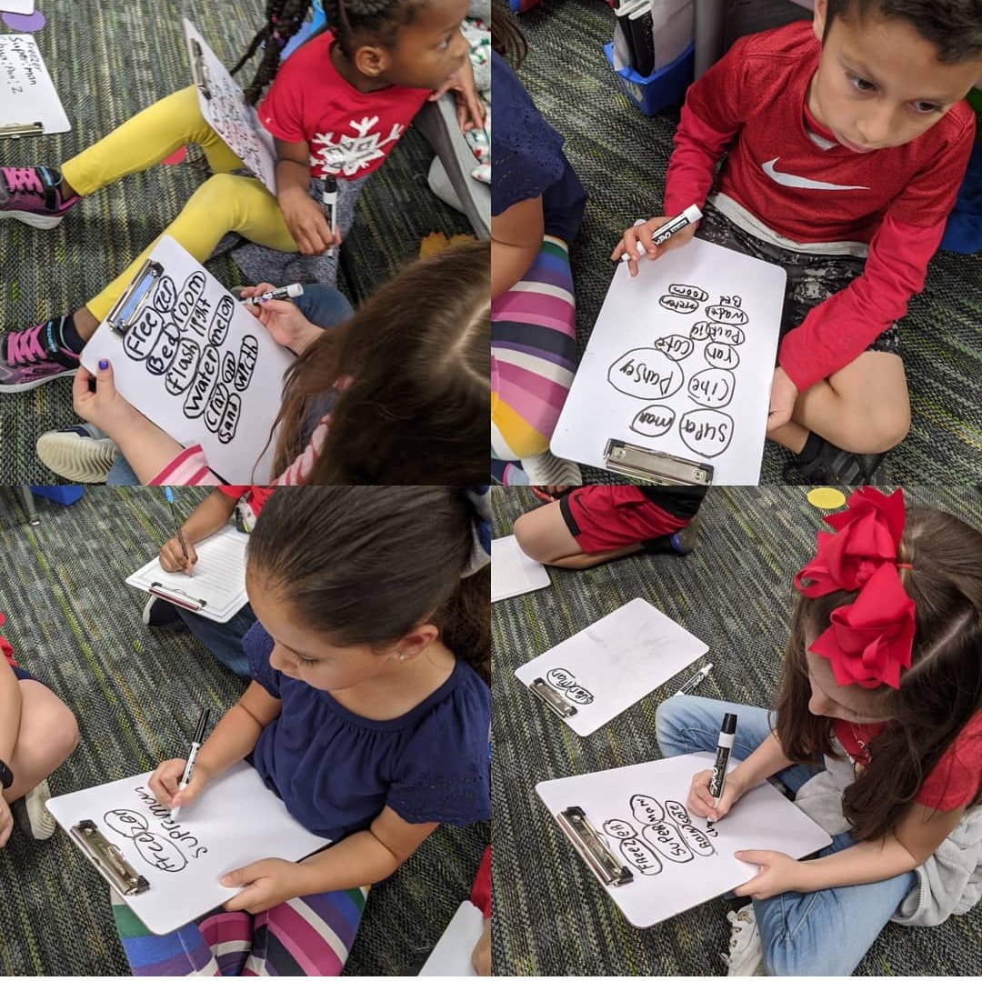 Mrs_Gawel's tweet photo. Working on our word building skills, so we can apply to The BLC Construction and Demolition Co. Today we showed we can build words efficiently! #wearegroves #phonics #phonicsprofessors @HumbleISD_GE @JulieRoederAFL https://t.co/0OqKpVbkGH