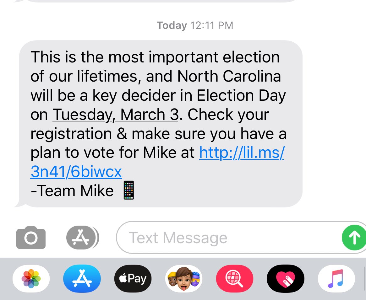 LisaMJones362's tweet photo. Hey all y’all! For those whom have not yet voted for  ⁦@MikeBloomberg:⁩Tomorrow’s the day we’ve all been waiting for. #NCforMike #Bloomberg2020 #GetItDone ⁦@NCforMike⁩ https://t.co/Nk1qAXt3ck