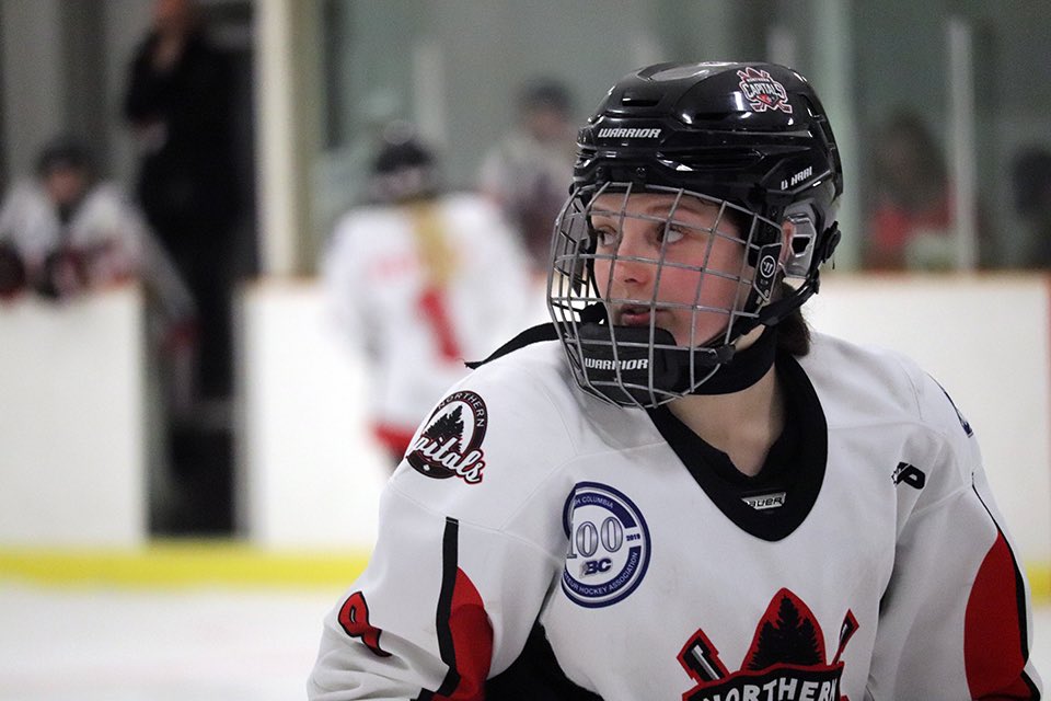 KyleBalzer's tweet photo. As for regular-season stats against Fraser Valley, the Capitals went 3-4-1 🥅 @brettekerley led the team in those 8 games 🆚 the Rush by recording 10 points (6G, 4A), while Pyper Alexander (5G [1 🧢], 3A) &amp; Paige Outhouse (1G, 7A) had 8 points each | #CityOfPG https://t.co/my15BdNpJf