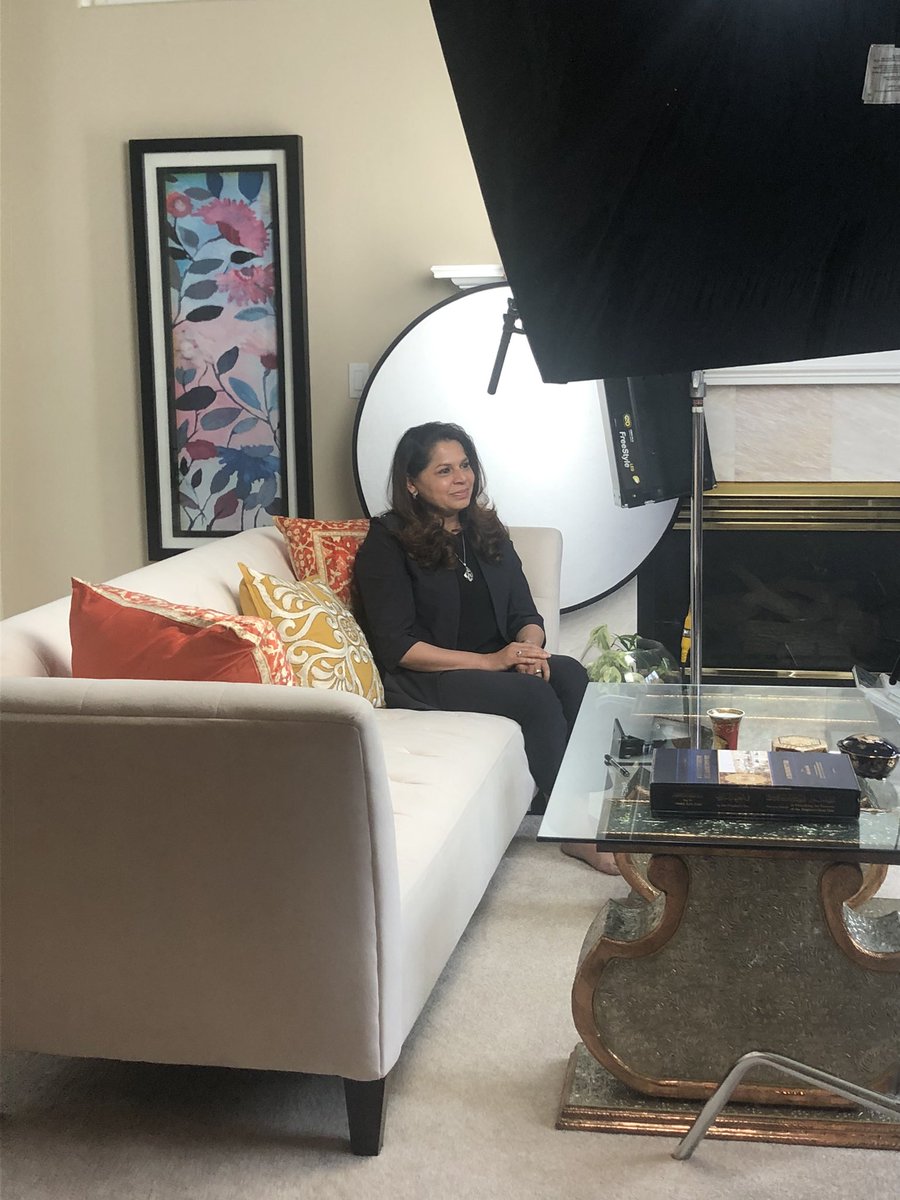ROR Oregon’s Executive Director, Samira Godil, under the spotlight this morning during the filming of a video for our April celebration event!