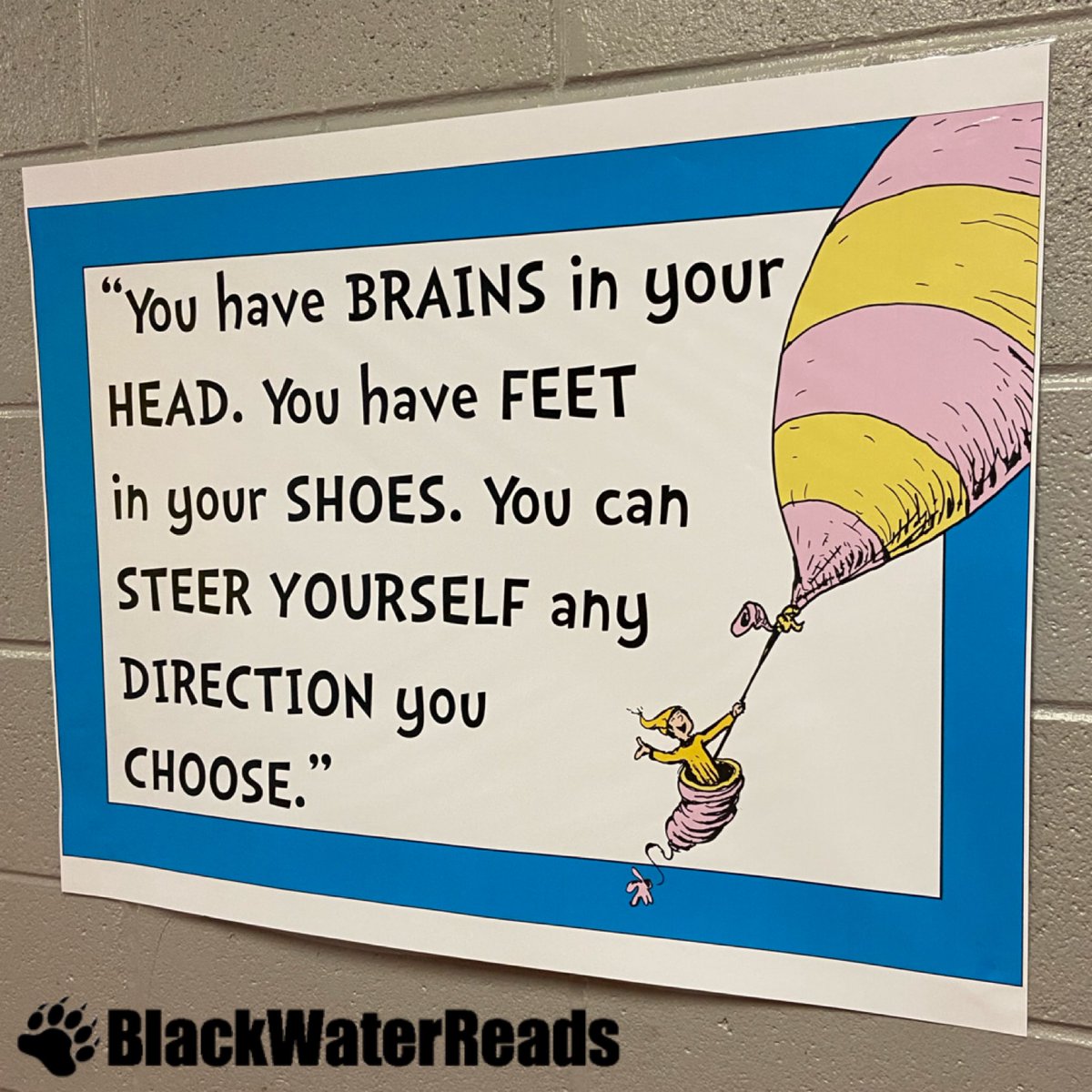 We posted these Dr. Seuss quotes around the school to celebrate Read Across America day! #blackwaterreads #blackwatermiddleexperience #drseuss #drseussquotes #hcslibrarymedia #leadhcs #leadhcsmiddle