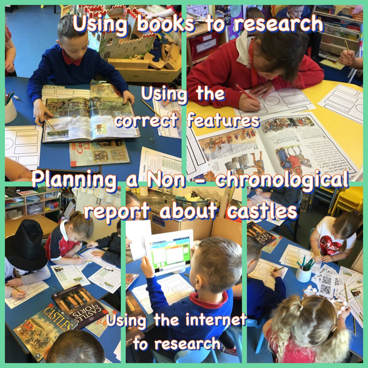 PPS_Seren's tweet image. Today we’ve been planning our Non chronological report about castles 🏰 using books, the internet &amp;amp; @HwbNews Encyclopaedia to research 📚 @Phip_Primary #phiplit #phipict #phiptopic