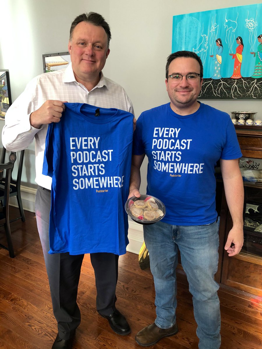 MikeSavageHFX's tweet photo. Big thanks to Rhys Waters, owner of #Podstarter, for bringing in homemade Welsh Cakes in honour of Saint David’s Day, March 1st. Pretty special! Happy #SaintDavidsDay https://t.co/8VNTq1DvUF