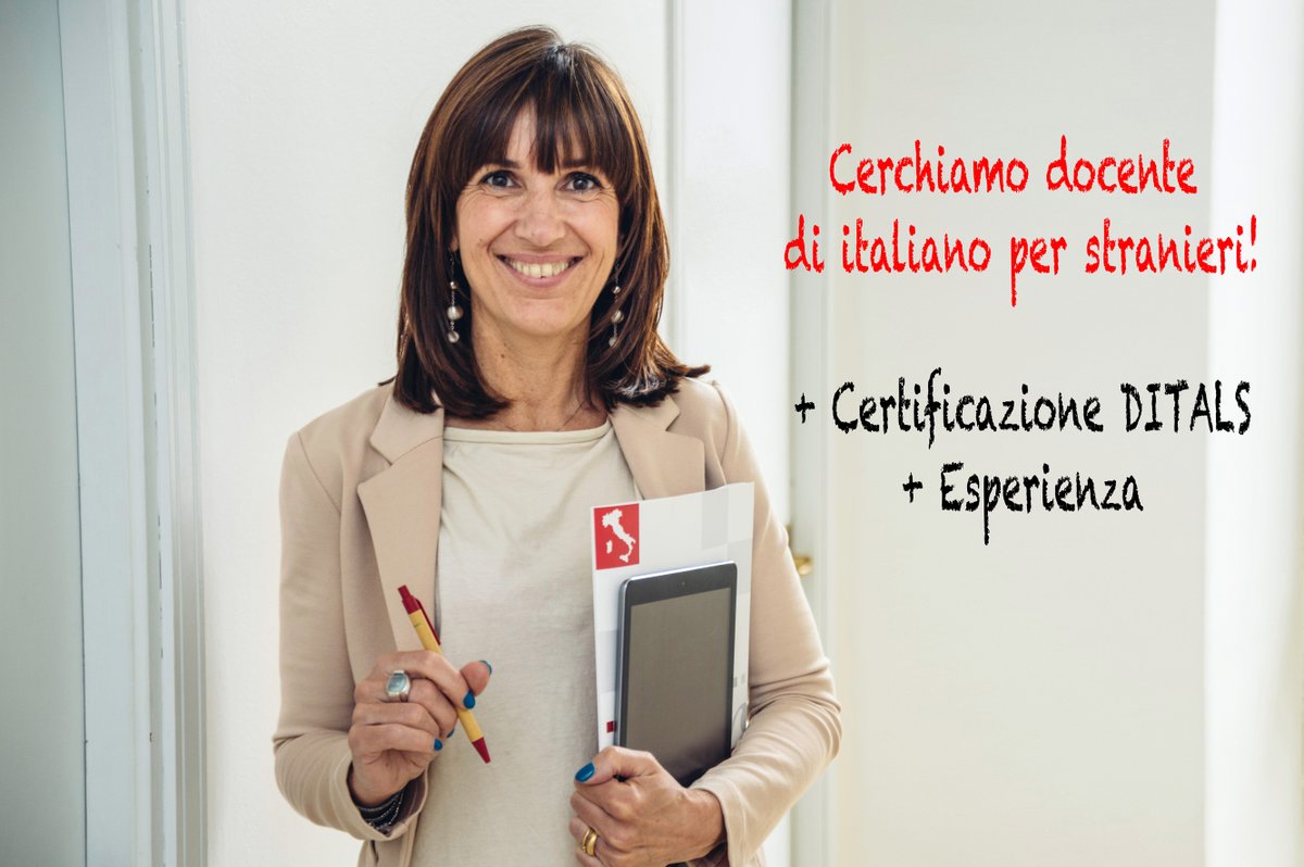 AF_Torino's tweet photo. L'Alliance française Torino ricerca una/un #docente di Italiano per stranieri, con Certificazione #DITALS e con esperienza.
Automunita/o, per corsi in azienda.
Per candidarsi, scrivere a pedagogia@alliancefrto.it
#AFTO #cercalavoro #insegnanti #italianoperstranieri #lavoro https://t.co/PmqKzN7H3R