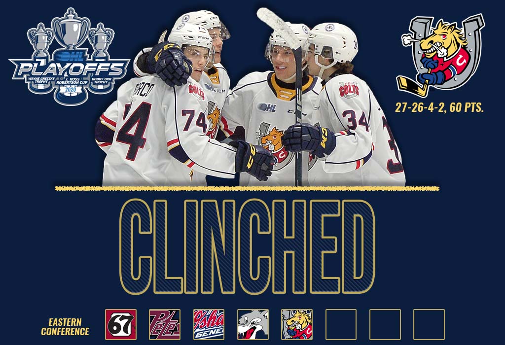 ✖️ <a href="/OHLBarrieColts/">Barrie Colts</a>

The Barrie boys have secured their trip to the #OHLPlayoffs!