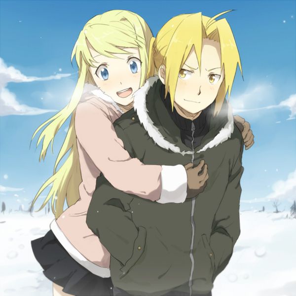 ルカ on X: Q Casal Lindo Personagens: Edward Elric e Winry