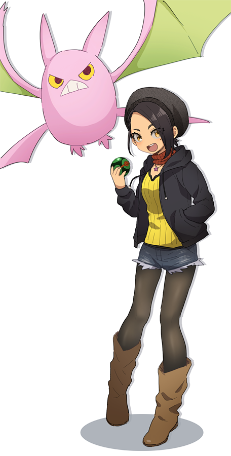 剣盾を遊んでるんだけど一緒に遊んだ知人を勝手にイメージ化して描いたらくがきと自分を美化して描いたらくがきです…嫁pkとセット