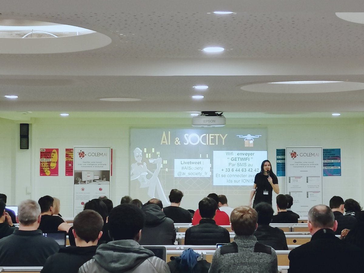 [Meetup] Début de notre 2ème édition d'#AISociety ! Comme à notre habitude nous aurons 3 conférences sur trois thématiques #tech #business #society