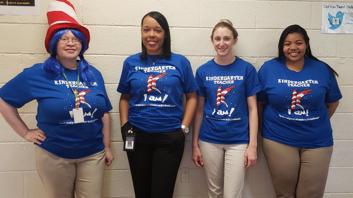 As literacy week begins. Kindergarten teachers are inspiring everyone with their Seuss inspired attire.