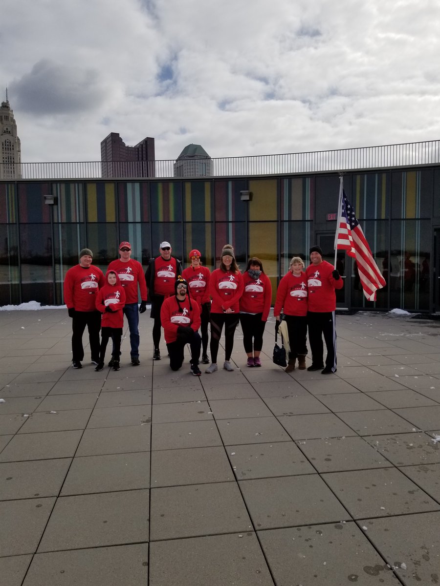 NationalVMM's tweet photo. #Ohio native and @USArmy Ranger #Veteran Tony Mayne, friends, and supporters joined us on Saturday as a part of the @gallantfew's 8th annual #RunRangerRun event. He completed his 565th mile on our rooftop. Congratulations! #NVMM #Columbus https://t.co/VrMPDpIxVl