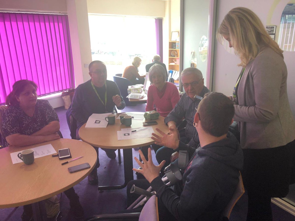 NSCarers's tweet photo. 💚 This morning the Monday Carers Support Group were busy trialing the new remind App for adult Carers. This is a new information and communication tool for Carers. Thank you to Beth Johnson Foundation staff for helping Carers to install this. 💚 #carerscommunity #carerssupport https://t.co/2MVOf7TWX7