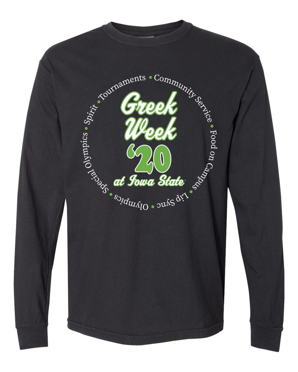 Greek Week 2020 apparel orders are FINALLY open!! Make sure to purchase apparel ASAP before orders close on March 12th.

Order here: ow.ly/1uKG50yAHZI