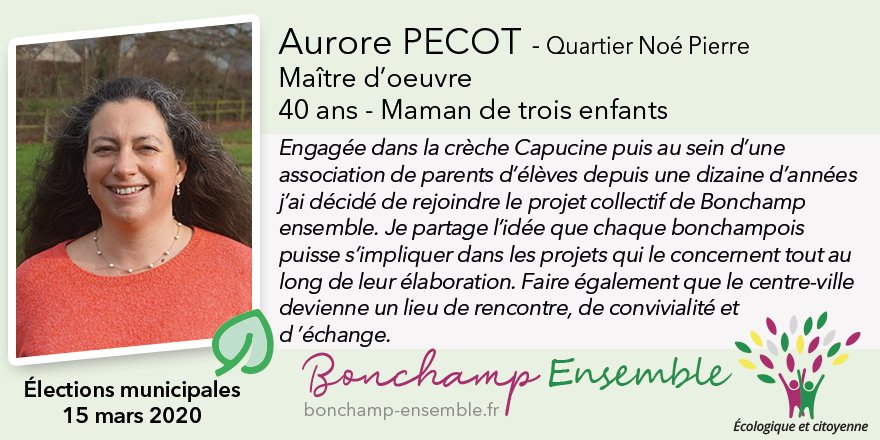 BonchampEnsembl's tweet image. Vous les attendiez tous😃Voici les portraits de celles et ceux qui composent la liste #BonchampEnsemble en vue de l’élection municipale du 15 mars 2020. 
👉🏻Retrouvez-les sur le site bonchamp-ensemble.fr
On continue avec  Aurore 👏🏻 #bonchamp #Mayenne #Municipales2020