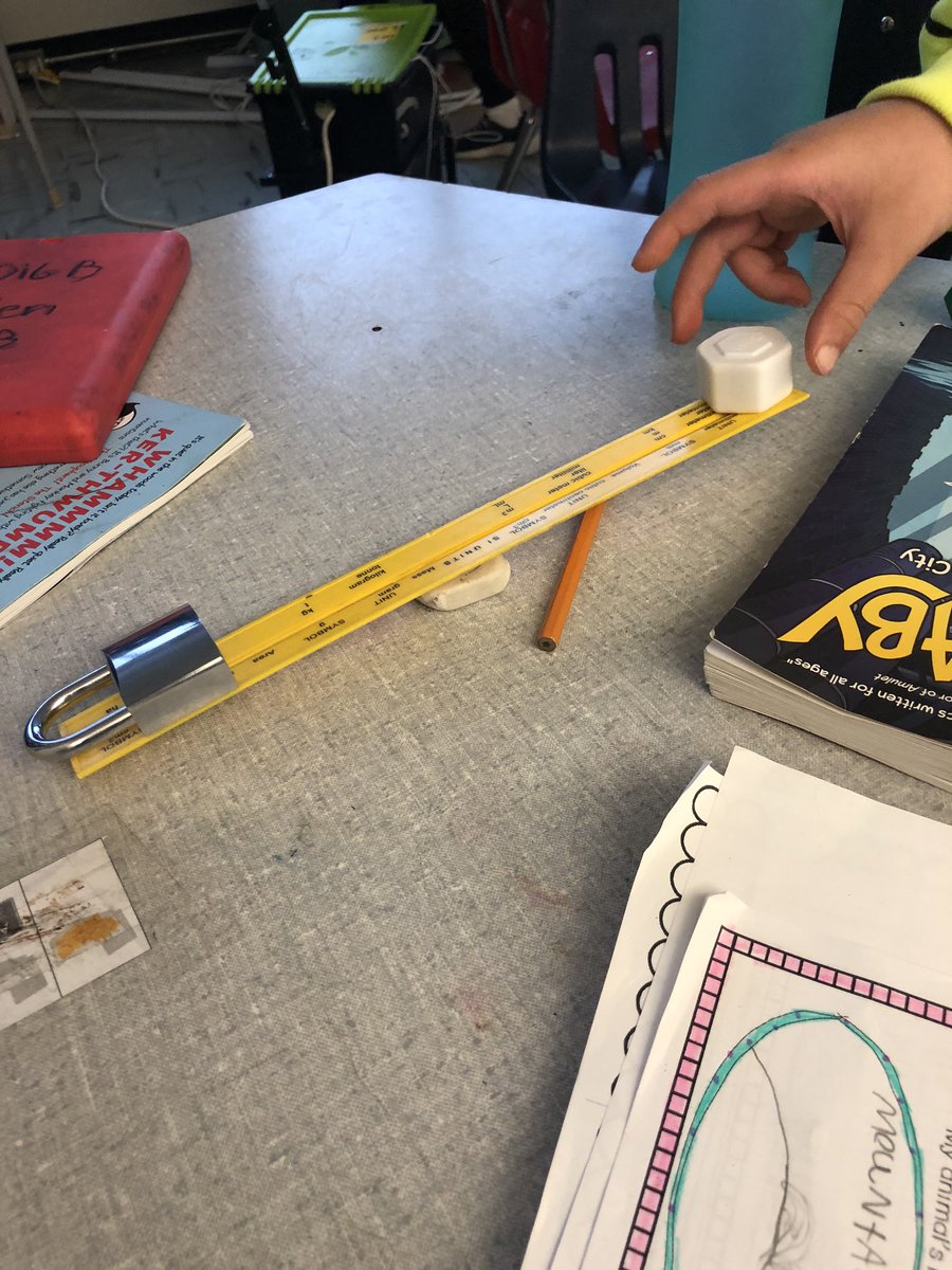 SuperOgden's tweet photo. Room 11 was busy measuring the mass of different objects around our classroom! We made some scales to see how many grams or kilograms each item weighed. We talked about greatest and least mass and what our scales looked like when balanced. @TDSB_Ogden https://t.co/bf8wuCSeBP