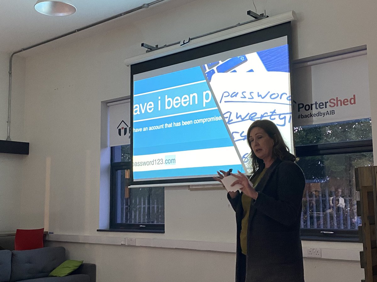 “Think before you click” says Andrea Manning #300seconds