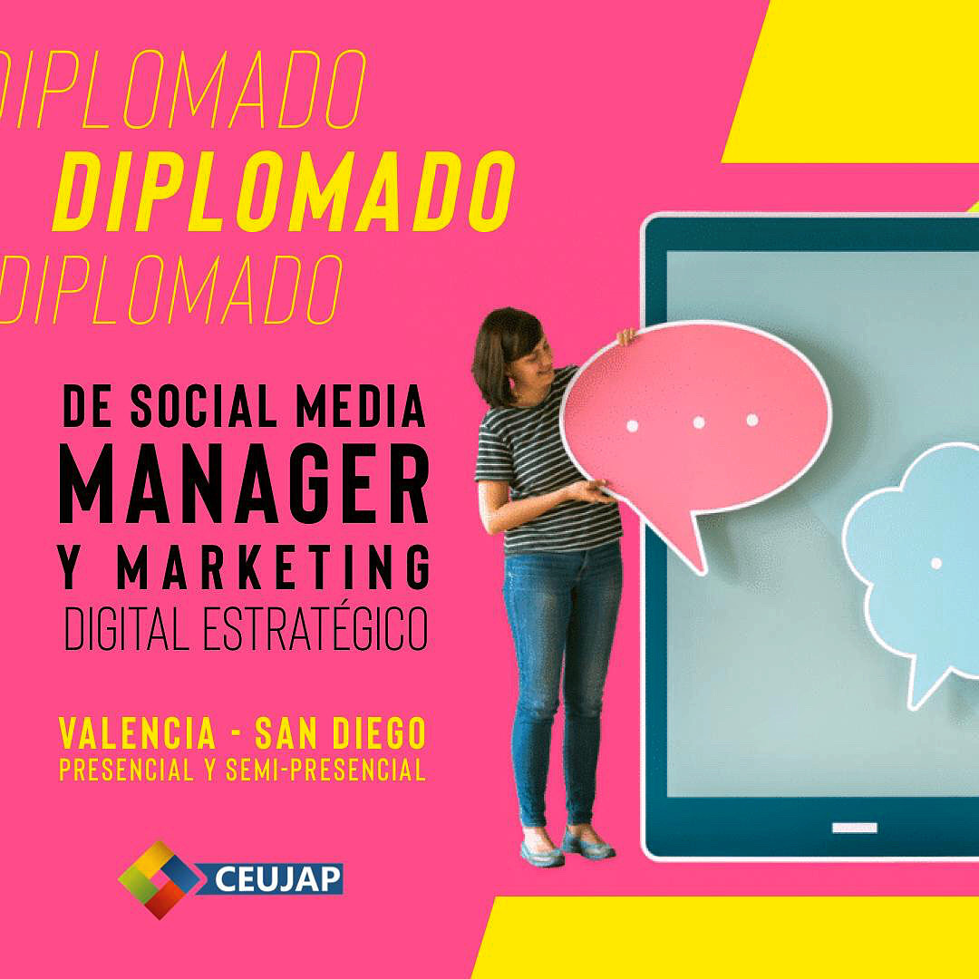 ¡Es tu momento!
-
Desarrolla las competencias necesarias para planificar y diseñar estrategias en redes sociales enfocadas en los objetivos de la organización ...Qué nada te detenga, tú puedes!
-
Inicio: #25Abril
+INFO: ceujap.com / diplomados.com