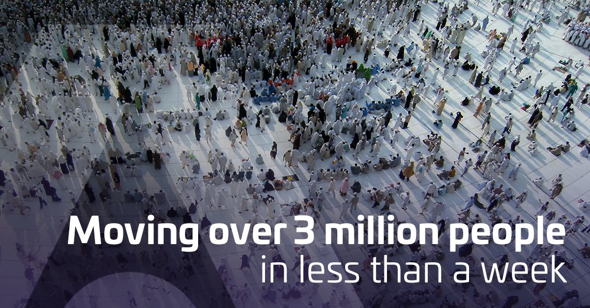 thalesgroup's tweet photo. How Thales technology continues to provide a reliable transport solution to help several hundred thousand people complete a very special journey safely and efficiently every year @ThalesTransport #Makkah #Hajj https://t.co/F3qkFd58vl https://t.co/2hnASGZECn