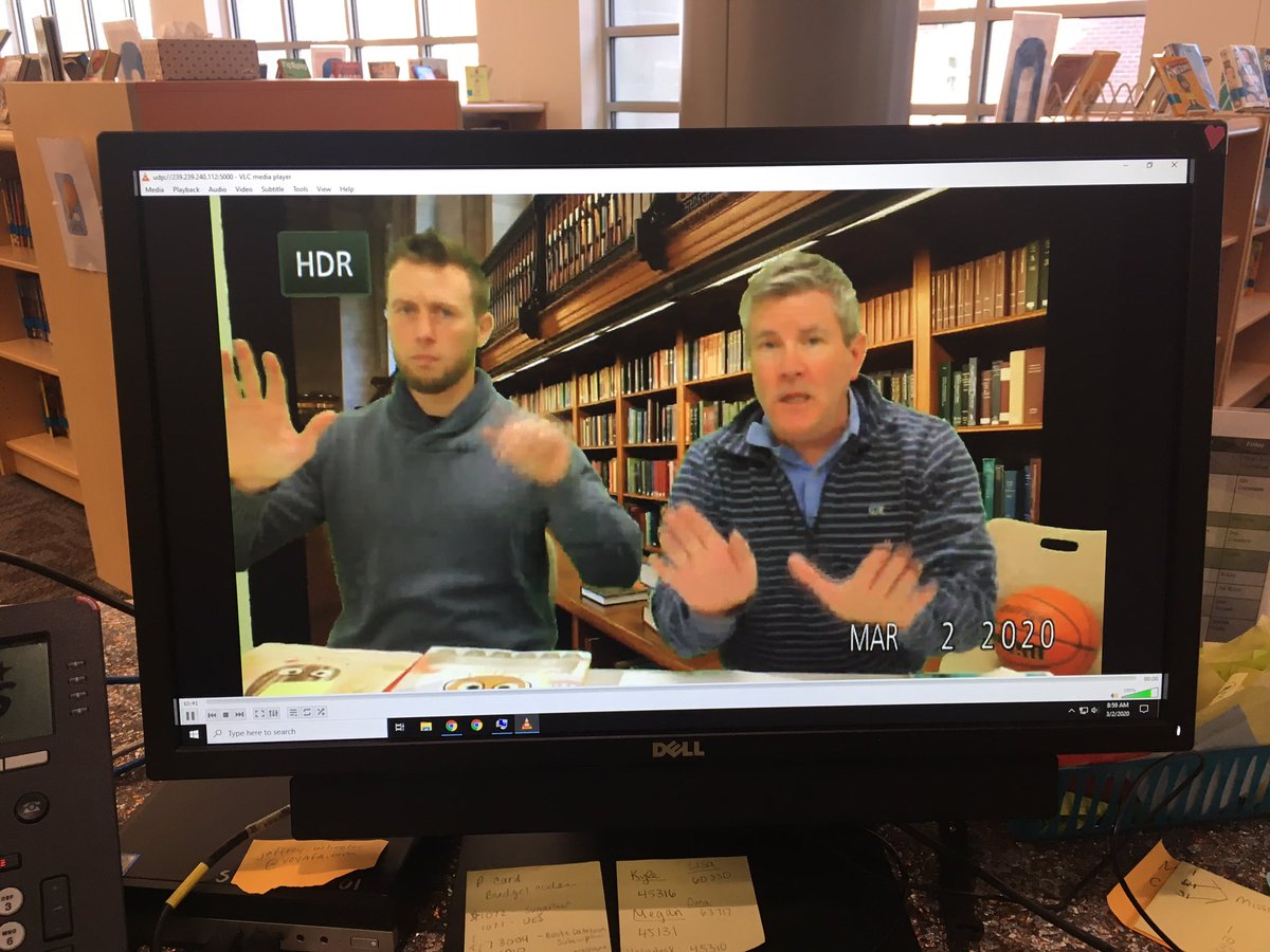 Thanks so much Mr Flitton and Mr Schartner for helping to promote our Read Across America challenges in the announcements this am! #UEShawks