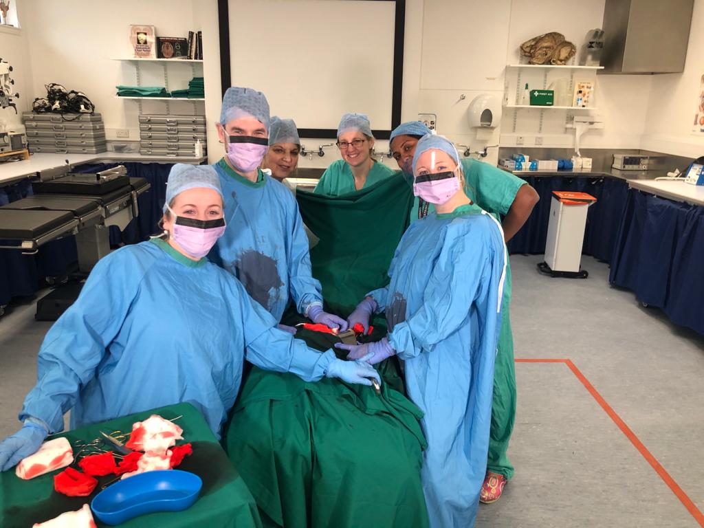 kbmckiddie's tweet photo. What a fun time we had shooting these educational videos! Thanks to the team @DIHS_Surgical for having us and making the models! #nontechnicalskills #simulation #MedEd #obsterics #patientsafety https://t.co/LlEq39URjg