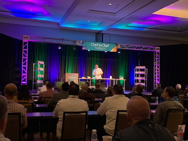 KKW_Update's tweet image. Chef Ed Leonard, CMC, is speaking now on leadership and creativity at the #CheftoChef2020 #chefconference @crbcheftochef