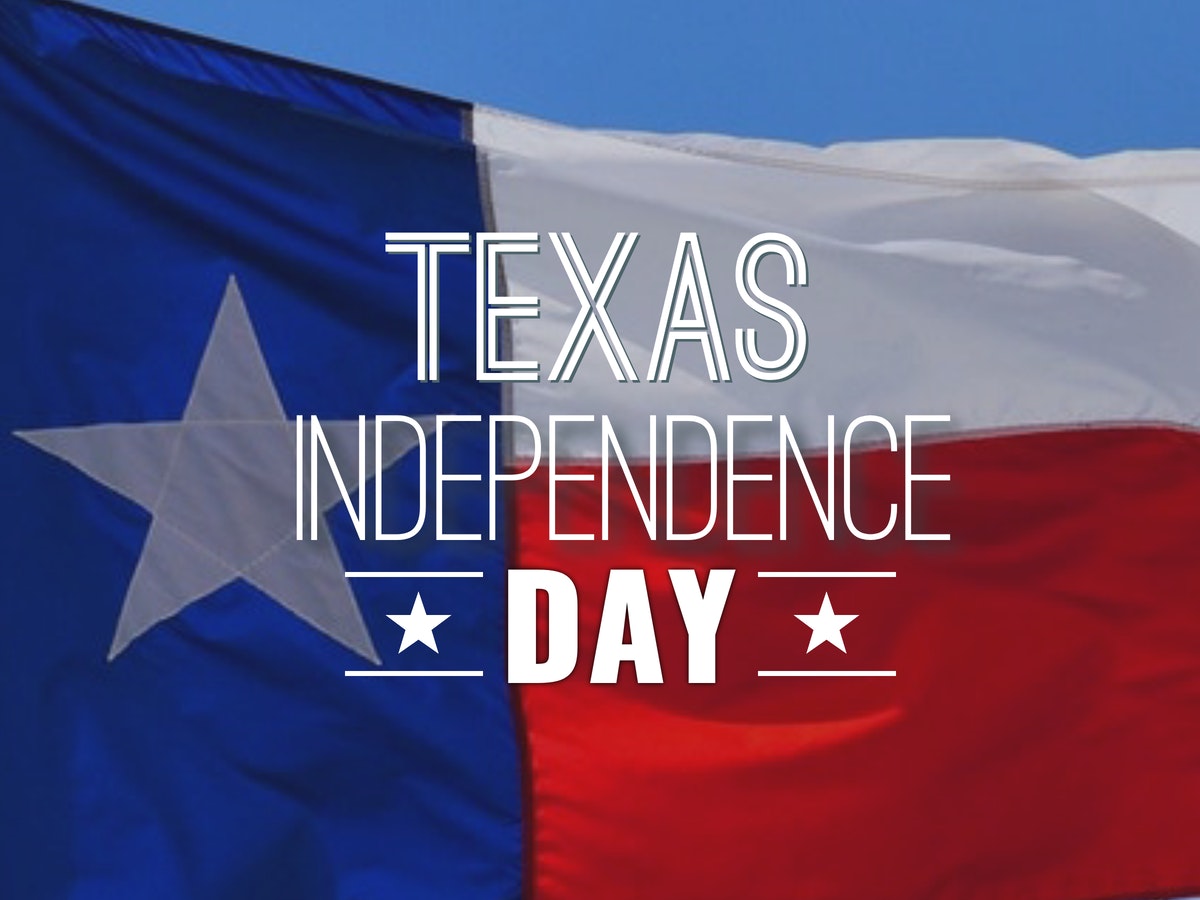 Happy Texas Independence Day! 

184 years and counting...

#LoneStarState #TexasIndependenceDay #RepublicofTexas