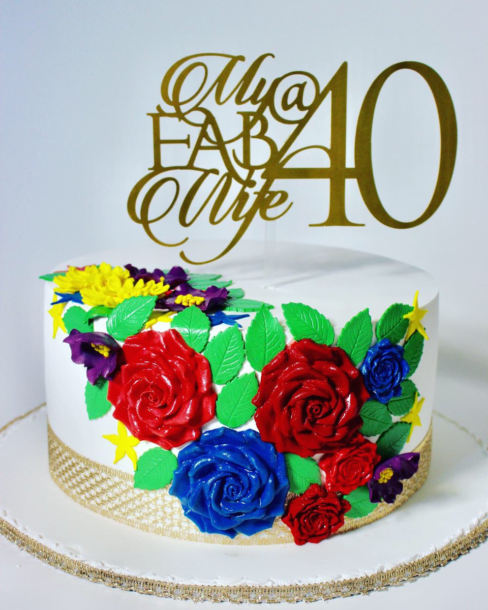 Cakeflair's tweet image. Life begins at 40! Say it colourfully with a cake. Be deliberate about life. #carpediem #cakesinlagos #cakeflairlagos