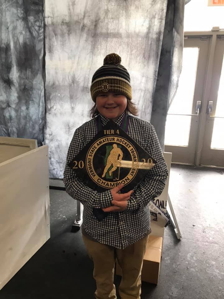 bentllama's tweet photo. Proud of my boy, and the boys. #hockey #statechamps #Vermont #hockeyDad #hockeyfamily #CanadianInAmerica https://t.co/6bhRsnnYGD