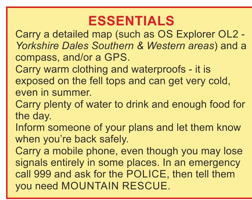Planning to walk the Yorkshire Three Peaks?
Our route guide includes a 1:25,000 map, suggested timings at each stage and lots of useful info. 
£2.99 post free from skyware.co.uk/y3p.htm