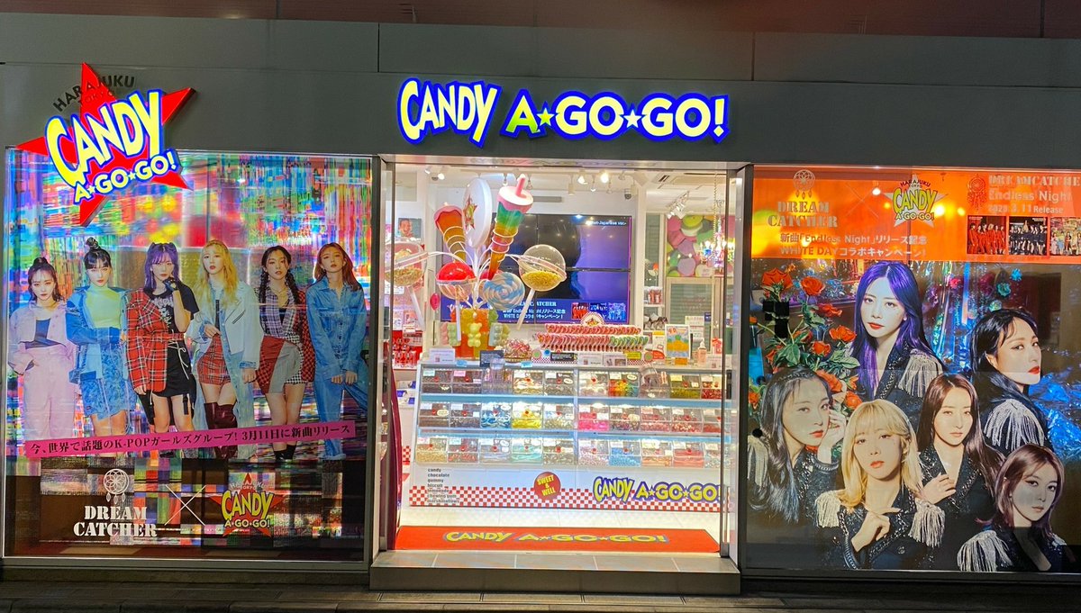 公式 Candy A Go Go いよいよ 明日 Dreamcatcher Candy A Go Go コラボ Candy A Go Go原宿本店 梅田hepfive店にて 原宿あっかんべー Dreamcatcherコラボパッケージ600円 税込 販売 心斎橋161店は コロナウィルス影響の為