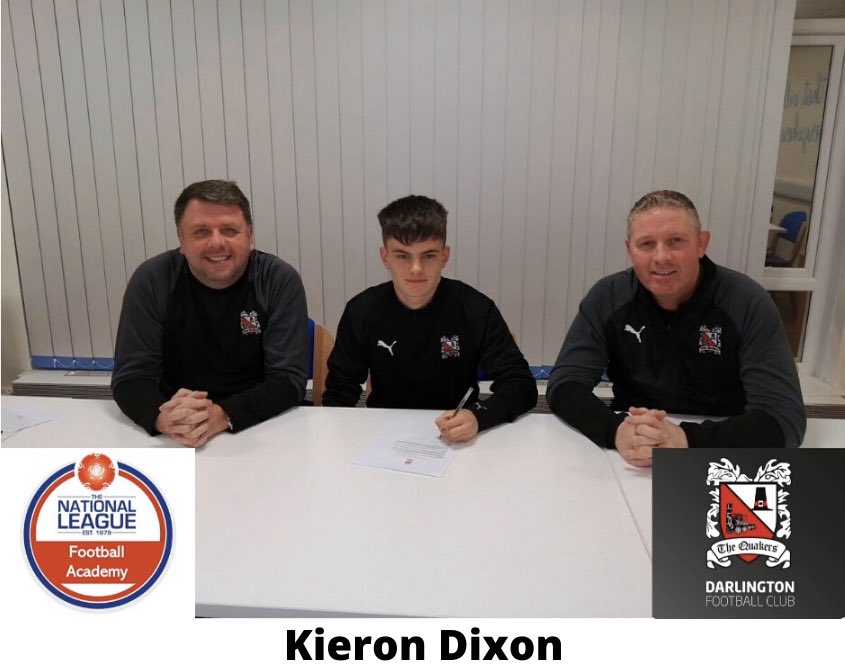 DFCAcademy1's tweet photo. 🚨SIGNING ALERT🚨 

12 lads who have signed up for the DFC Academy.📝

Here they are with Academy head Paul Thomas and first team manager Alun Armstrong. ⚫️⚪️⚫️⚪️
Continued...... https://t.co/forM3jb6WN