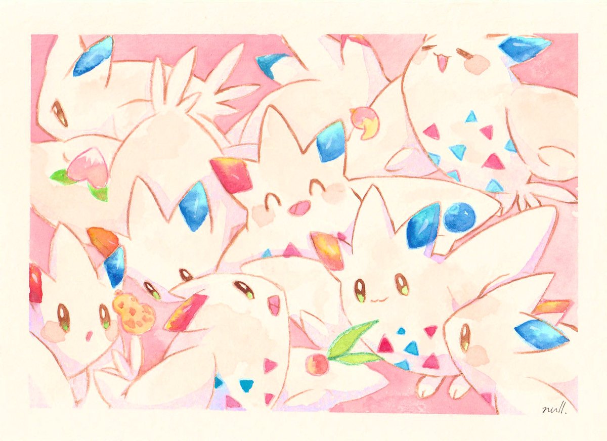 ポケモン「#ポケモン版深夜の真剣お絵描き60分一本勝負
トゲキッス!!! 」|▹▸ぬるまのイラスト