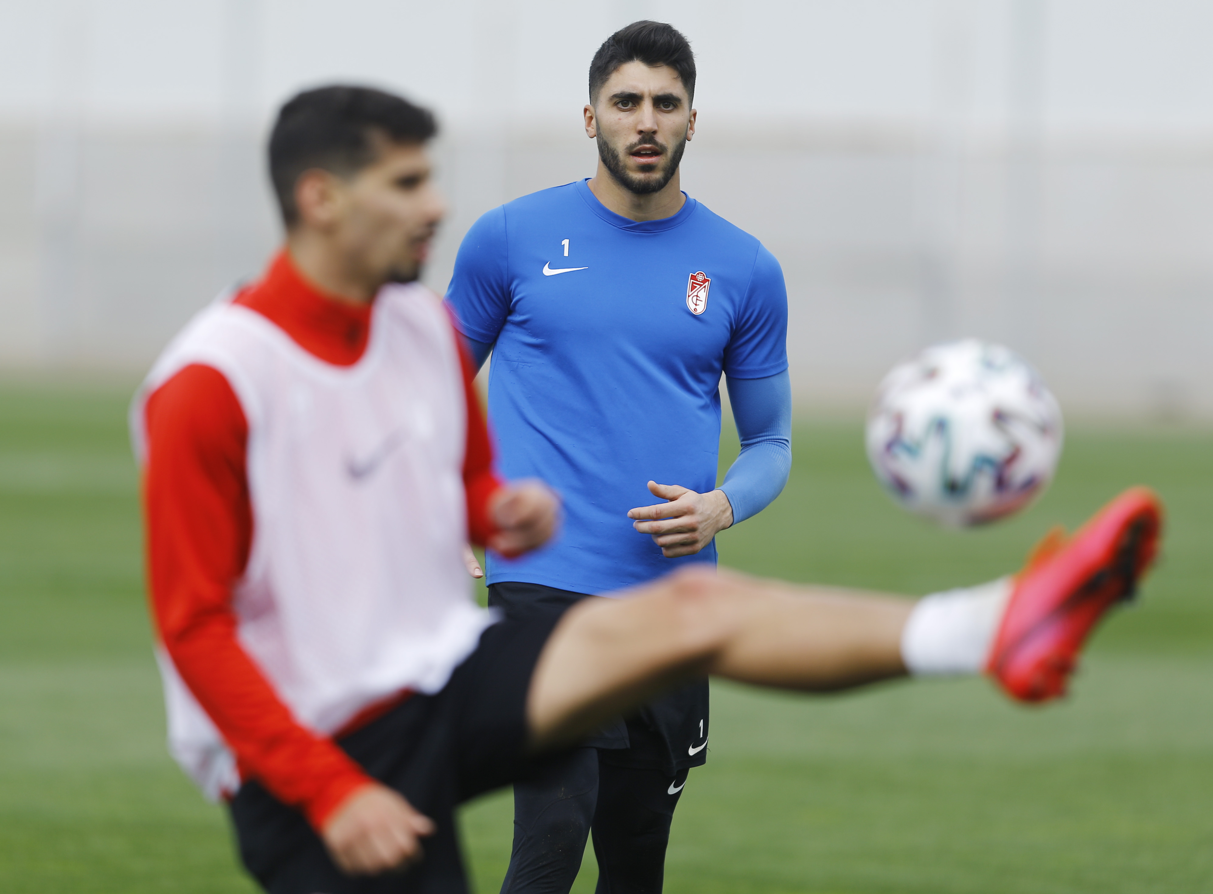 Rui Silva, en la sesión del Granada (Foto: GCF).