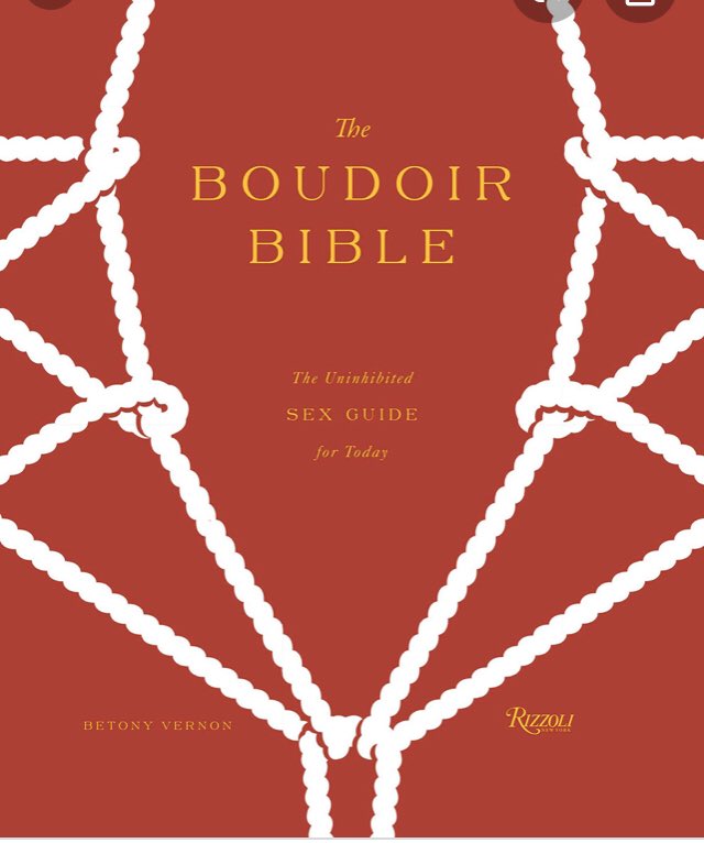 This is the book we spoke about in our latest podcast. The Boudoir Bible by @BetonyVernon. If you haven’t read it, get a copy!!
