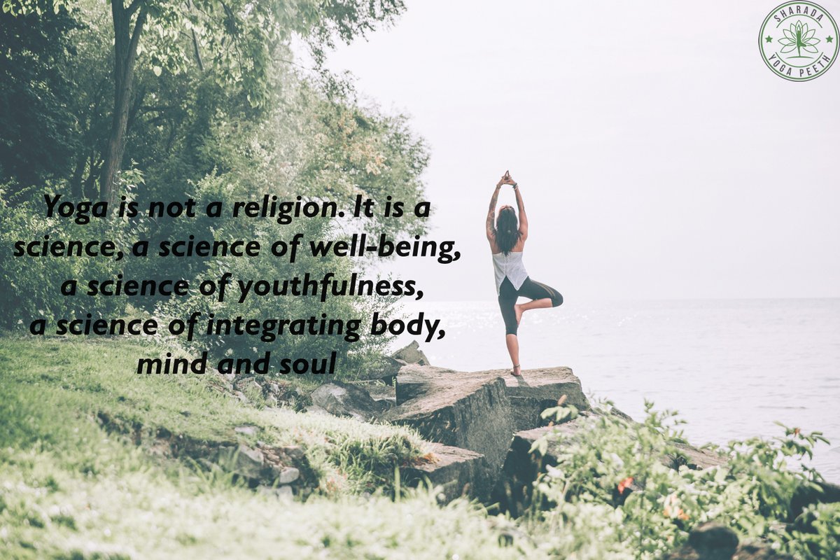 YogaPeeth's tweet photo. Yoga is not a religion. It is a science, a science of well-being, a science of youthfulness, a science of integrating body, mind, and soul. #sharadayogapeeth #yoga #yogalover #yogabenefits #yogaeverymonday #yogaeveryday #fitindia
to know visit here: https://t.co/wMW8nBaZyl https://t.co/ZjMjknLyJU