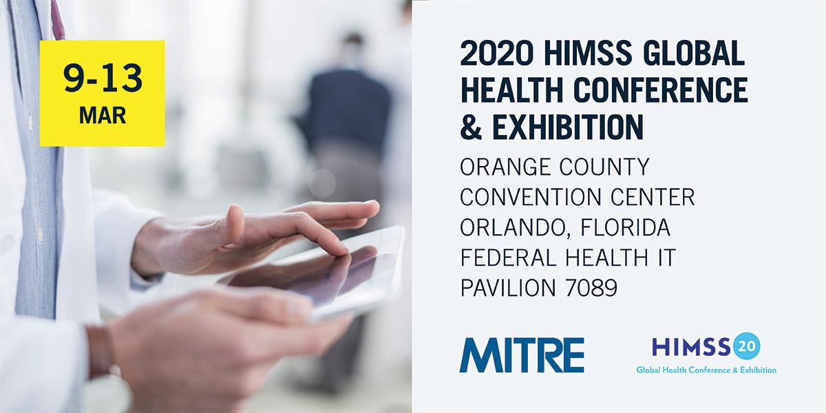 MITREhealth's tweet photo. We’re transforming data into insights to improve the health system & reinvent the healthcare experience. Visit us at #HIMSS20. #MITREhealth https://t.co/msqdAmXrRy https://t.co/MRkDZLUTGv
